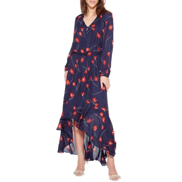 Parker Dresses & Skirts - Parker womens Verity Button Front High Low Maxi Dress Dress